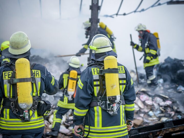 Strażacy z Nowego Sącza wykorzystali psy ratownicze do złożenia życzeń na Dzień Kobiet